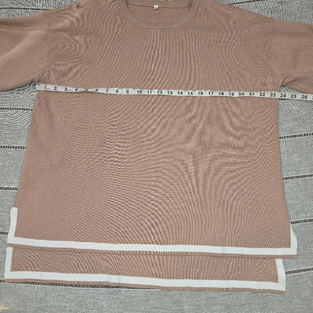 Womens 2 Piece Outfits Summer Sweater Sets Short Sleeve Knit Pullover Tops Xl - Picture 13 of 15